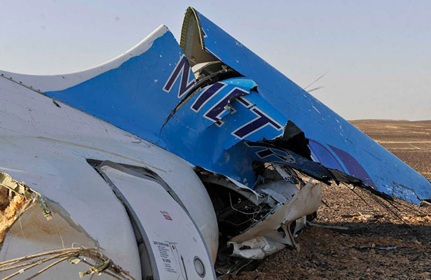 Un satélite de EEUU detectó un destello de calor cuando caía el avión en Egipto