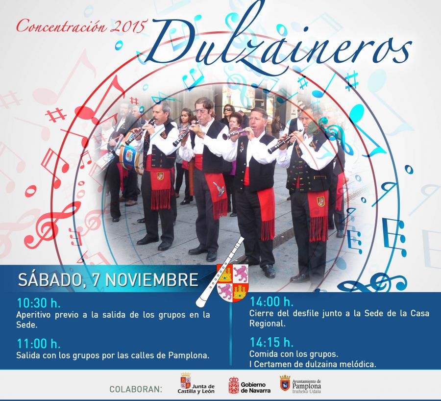 AGENDA: 7 de noviembre, calles de Pamplona, Concentración de Dulzaineros
