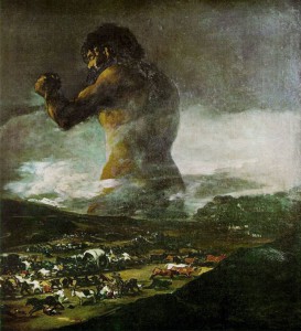 El Coloso, de Francisco de Goya