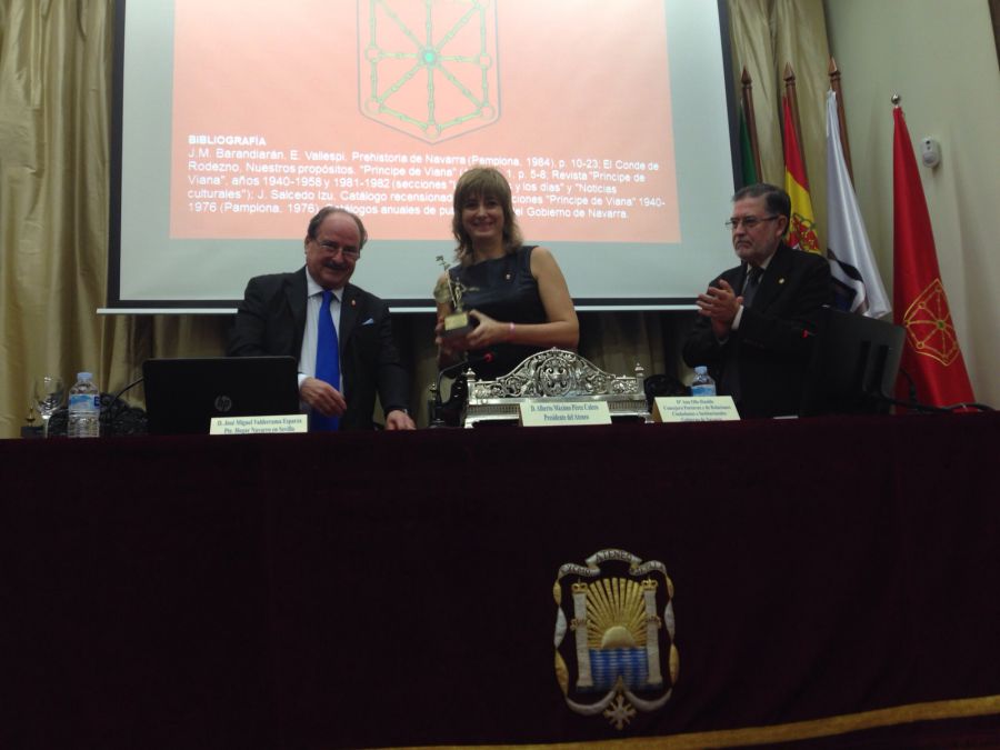 La consejera Ollo inaugura en Sevilla la exposición “La cultura, identidad de Navarra”