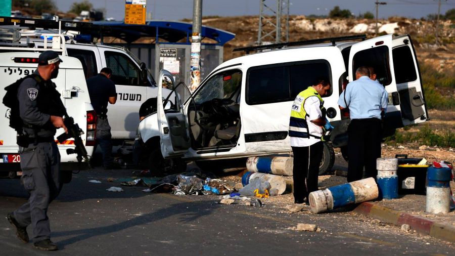 Un palestino tiroteado tras atropellar a seis israelíes que resultaron heridos en Hebrón