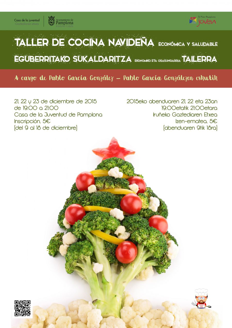 AGENDA: 21 al 23 de diciembre, en Casa de la Juventud, Taller de cocina navideña