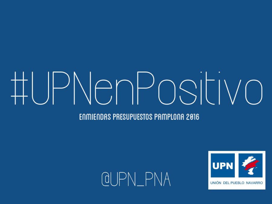 UPN presenta 30 enmiendas al presupuesto de Pamplona