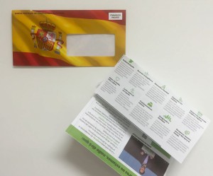 sobres vox bandera española