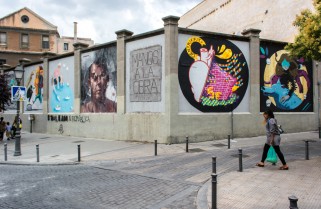 Las calles de Madrid esconden galerías de arte temporales y andantes