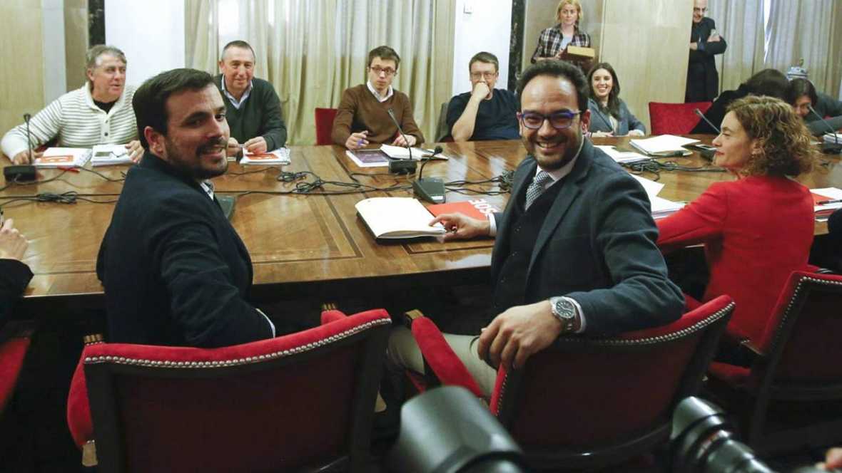 Garzón está dispuesto a sentar de nuevo a PSOE y a Podemos si Sánchez fracasa
