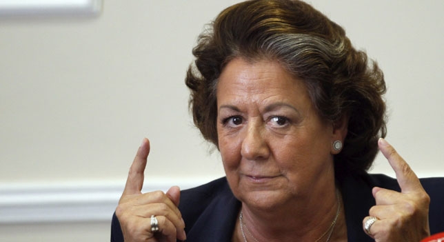 Rita Barberá, muy enfadada porque cree que el partido no la ha defendido como se merece
