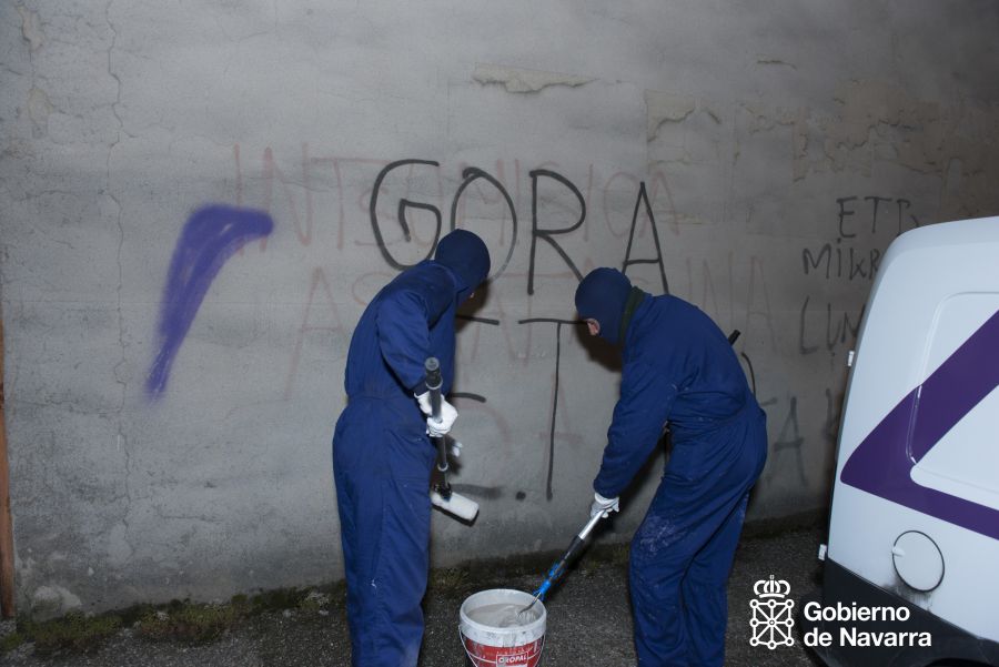 El Supremo revisa mañana una condena por enaltecimiento por una pintada que no se llegó a terminar