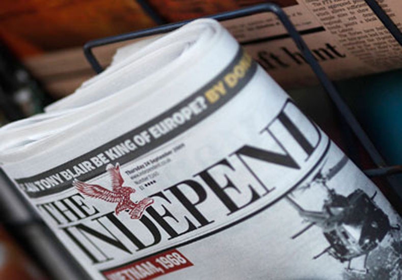 El diario británico The Independent dejará de salir en papel en marzo