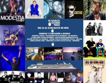 Grupos y cantantes míticos de la movida tocaran en directo a bordo de 'El Barco Ochentero' 2016