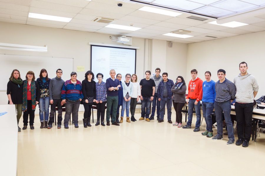 Quince personas con discapacidad intelectual realizan en la UPNA un curso para mejorar sus habilidades laborales