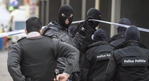 La policía belga patrullando las calles. Foto: EFE