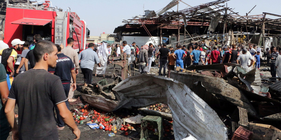 Al menos 50 muertos y 70 heridos en un atentado suicida al sur de Bagdad