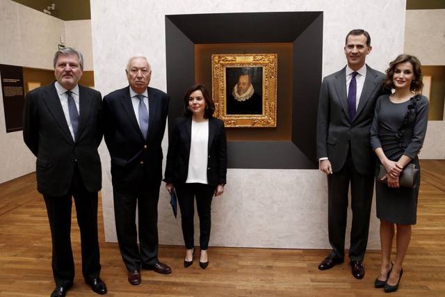 Los Reyes inauguran la primera gran exposición sobre Cervantes en España