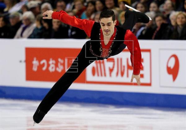 Javier Fernández se clasifica por detrás de Yuzuru Hanyu en el programa corto en Boston