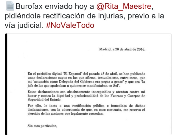 BUROFAX CIFUENTES A MAESTRE