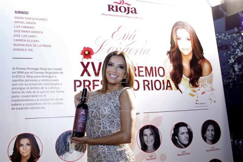 Eva Longoria se declara embajadora del vino de Rioja en Estados Unidos