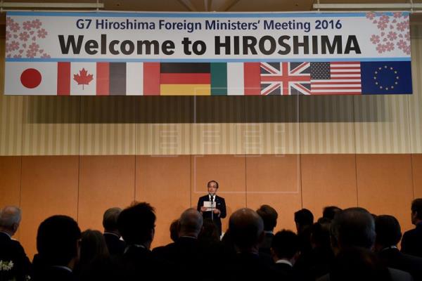 Arranca la cumbre de Exteriores del G7 con llegada de cancilleres a Hiroshima