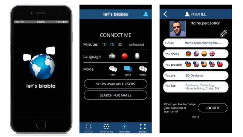 'Let's blabla', la nueva app gratuíta para aprender idiomas chateando en tiempo real con hablantes nativos