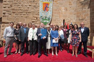 Aranguren principe de viana 2016 con la familia