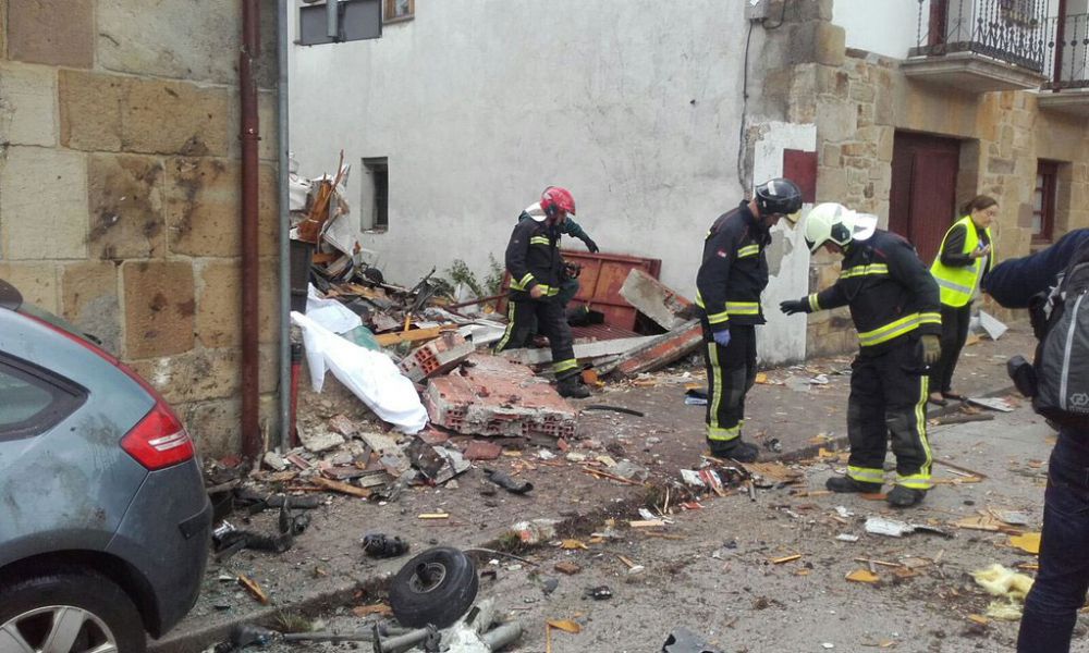 Dos muertos al estrellarse una avioneta en Arbizu (Navarra) tras chocar con un buitre