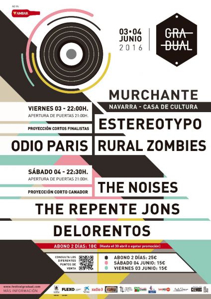 Cartel del Festival Gradual Murchante (Navarra) para junio