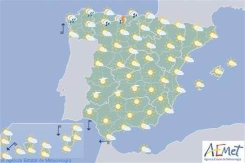 Aumento de la nubosidad en el extremo norte, en Navarra posibilidad de tormentas por la tarde