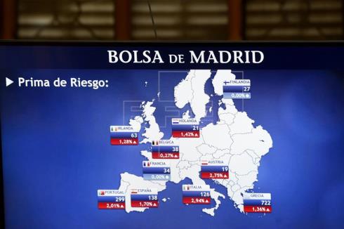 La prima de riesgo española baja a 136 puntos en la apertura