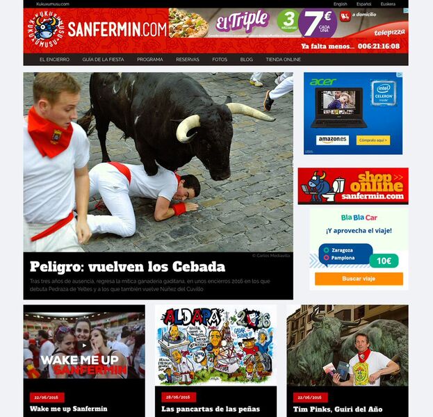 Kukuxumusu estrena la nueva web a 6 días del 'Chupinazo' San Fermín 16