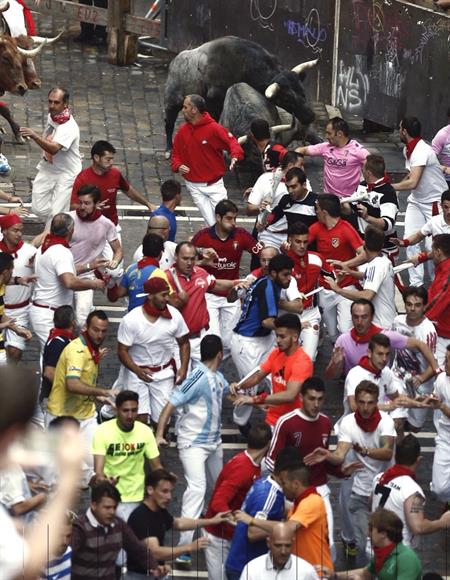 Relación y estado de los heridos en los encierros de San Fermín 2016