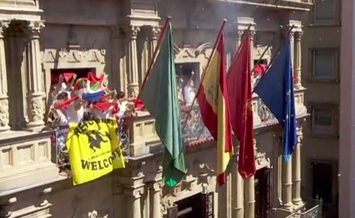 Balcon ayto chupinazo san fermin 2016