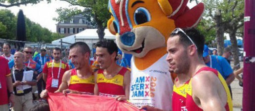 España pierde el oro en medio maratón por dos segundos