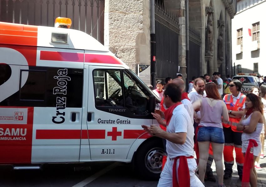 San Fermín'16: Cruz Roja Navarra atiende a 9 personas en las primeras horas