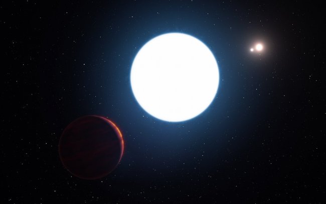 Descubren un sorprendente planeta con tres soles