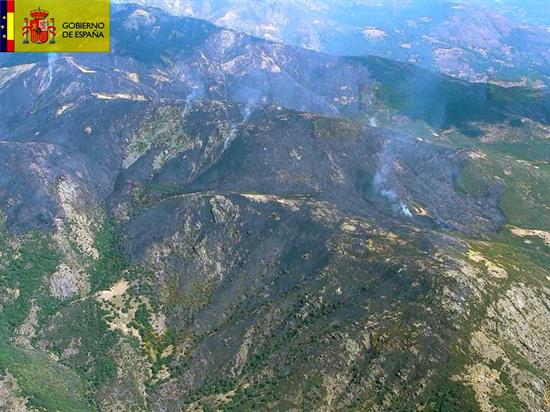Se reactiva el incendio del Jerte y se declaran otros 4 en la provincia de Cáceres