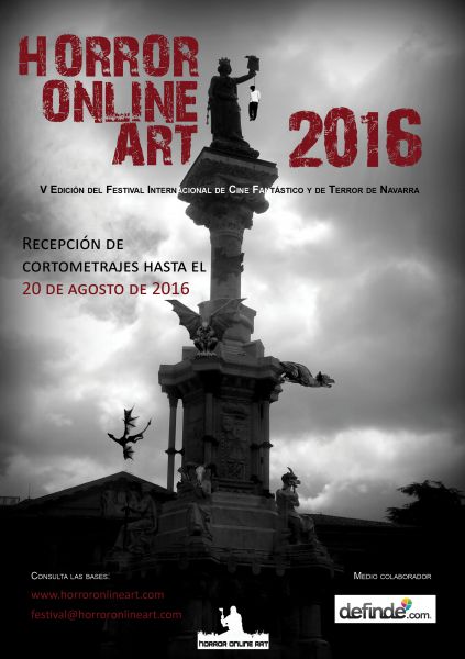 La V edición del Festival Internacional de Cine Fantástico y de Terror viste el Monumento a los Fueros