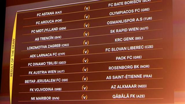 Liga Europa: Arouca-Olympiakos, duelo más destacado de la fase previa