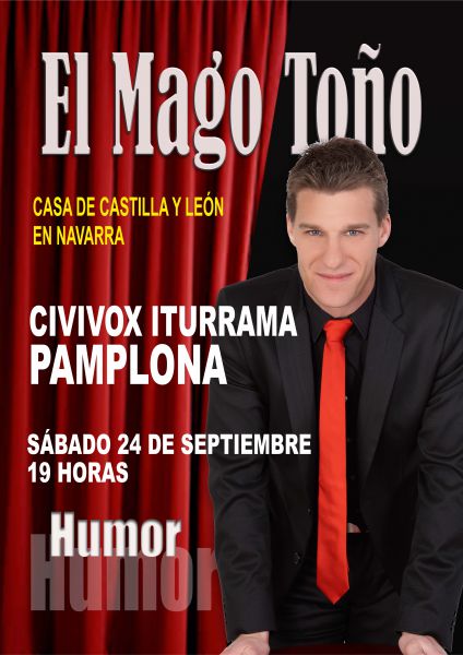 AGENDA: 24 septiembre, en Civivox Iturrama de Pamplona, la Magia de Toño