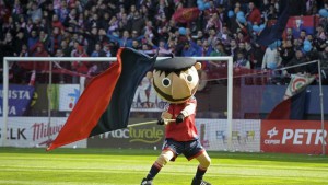 Osasuna recupera la mascota 'Rojillo' tras 14 años. EFE