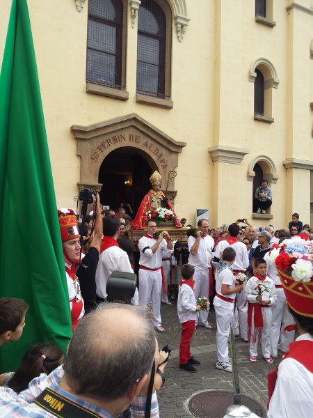 El Casco Viejo de Pamplona celebra este fin de semana San Fermín de Aldapa