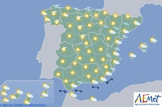 Hoy, temperaturas en aumento en Baleares y el litoral cantábrico