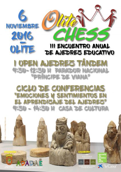 Olite (Navarra) celebra el III Encuentro Anual del Ajedrez Educativo