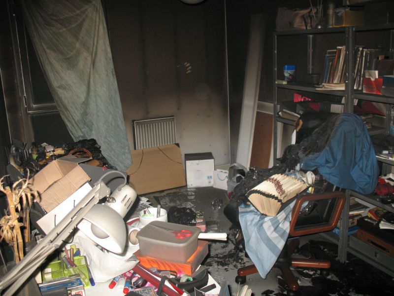Se incendia una vivienda en Cizur y se desaloja el edificio