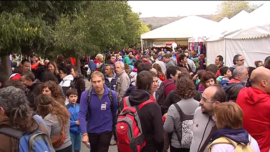 Barkos tira de la cuerda «Kilometroak» en el Nafarroa Oinez 2016