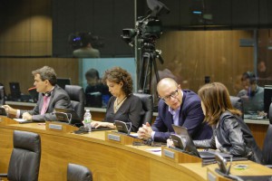 Guzmán Garmendia, Ainhoa Unzu, Carlos Gimeno, Nuria Medina (G.P. PSN)