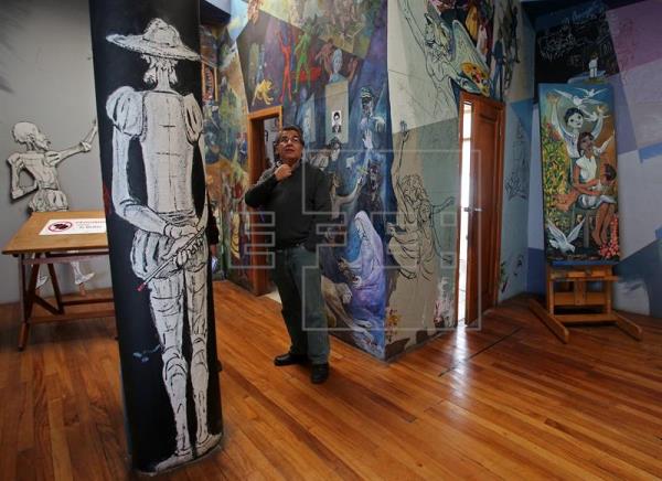 Los Quijotes del pintor boliviano Walter Solón, una lanza contra el olvido