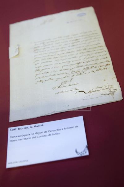 Setenta documentos manuscritos expresan el pálpito vital cervantino