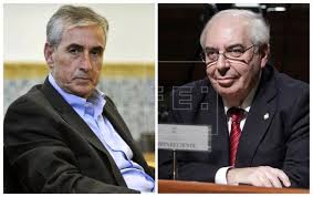 «Tini» Areces y Ramón Jaúregui, portavoces del PSOE en el Senado y Bruselas