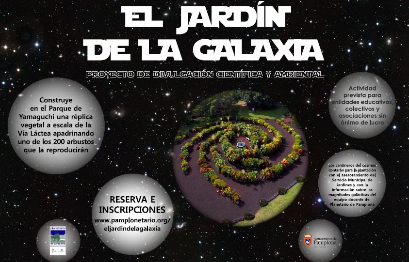 El Parque de Yamaguchi de Pamplona acogerá una réplica vegetal de la Vía Láctea