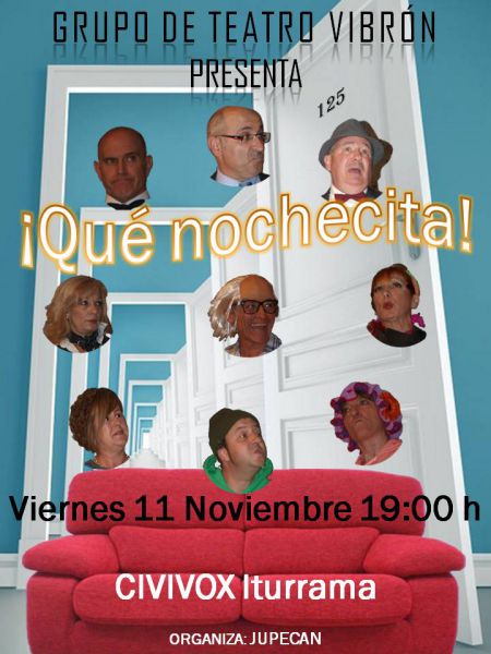 AGENDA: 11 de noviembre, en Civivox Iturrama de Pamplona, Teatro con el  'Grupo Vribón'